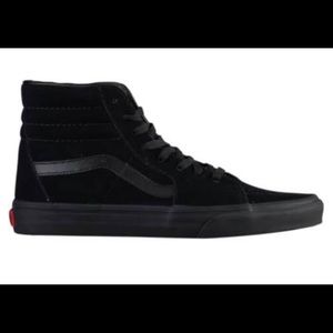 Black Vans Sk8 Hi - 9.5 US
